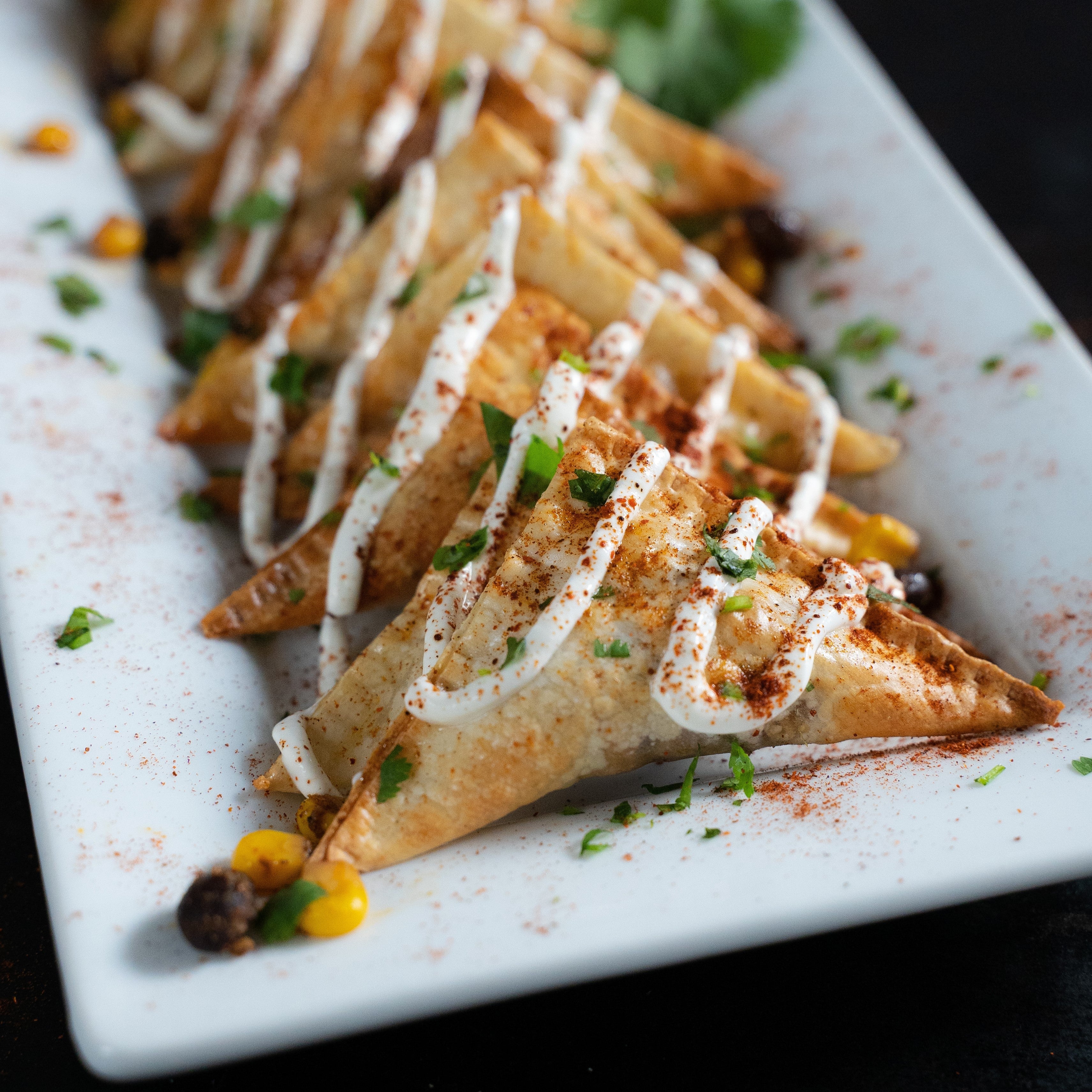 Black Bean Triangle Bites – Blackstone Products (MX)
