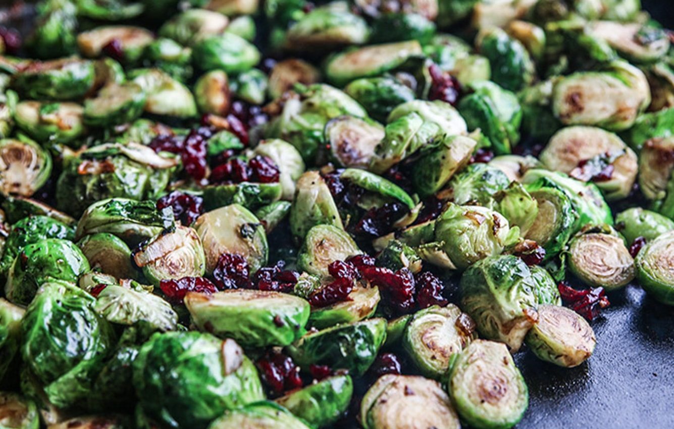 Brussels Sprouts with Dried Cranberries – Blackstone Products (MX)
