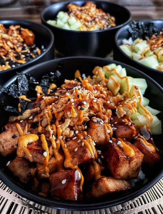 Crunchy Spicy Tofu Sushi Bowl