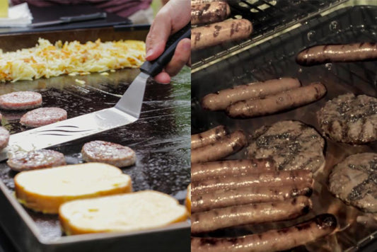 Charcoal BBQ vs. Blackstone Griddle cooking
