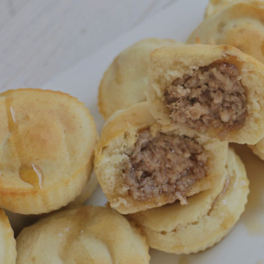 AirFryer Sausage Pancake Muffins