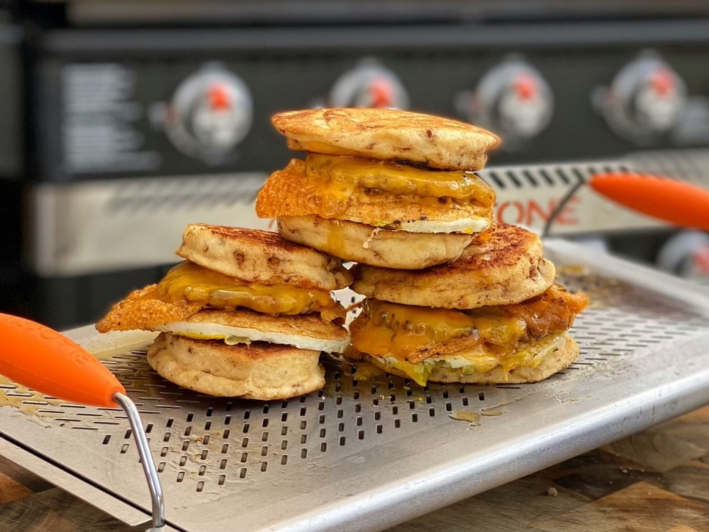 CJ's Cinnamon Roll Breakfast Sandwich