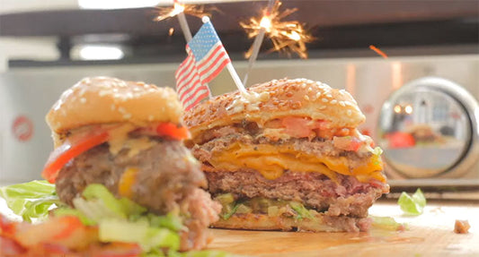 Juicy Lucy Bacon Burger