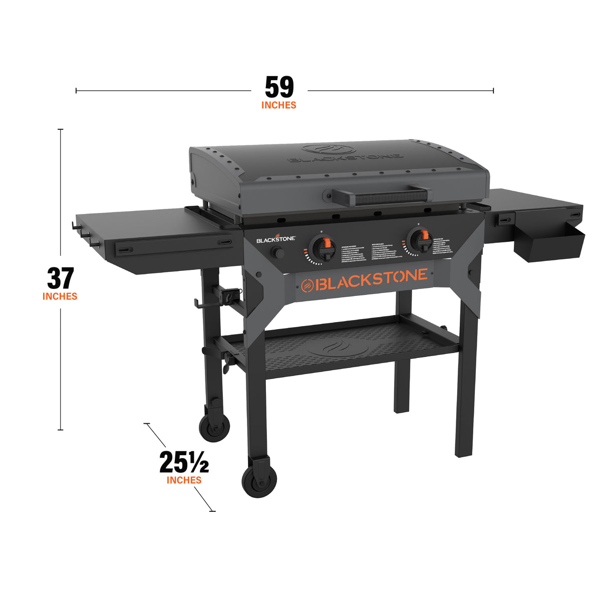 Plancha de Gas 28" con Tapa