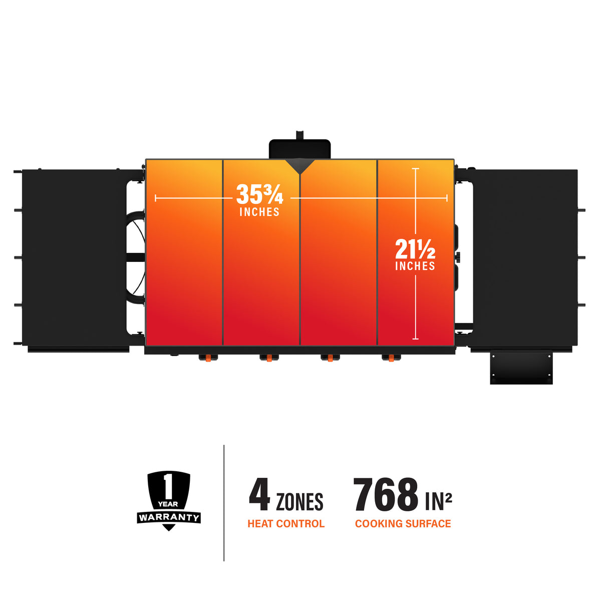 Plancha de 36" con Tapa