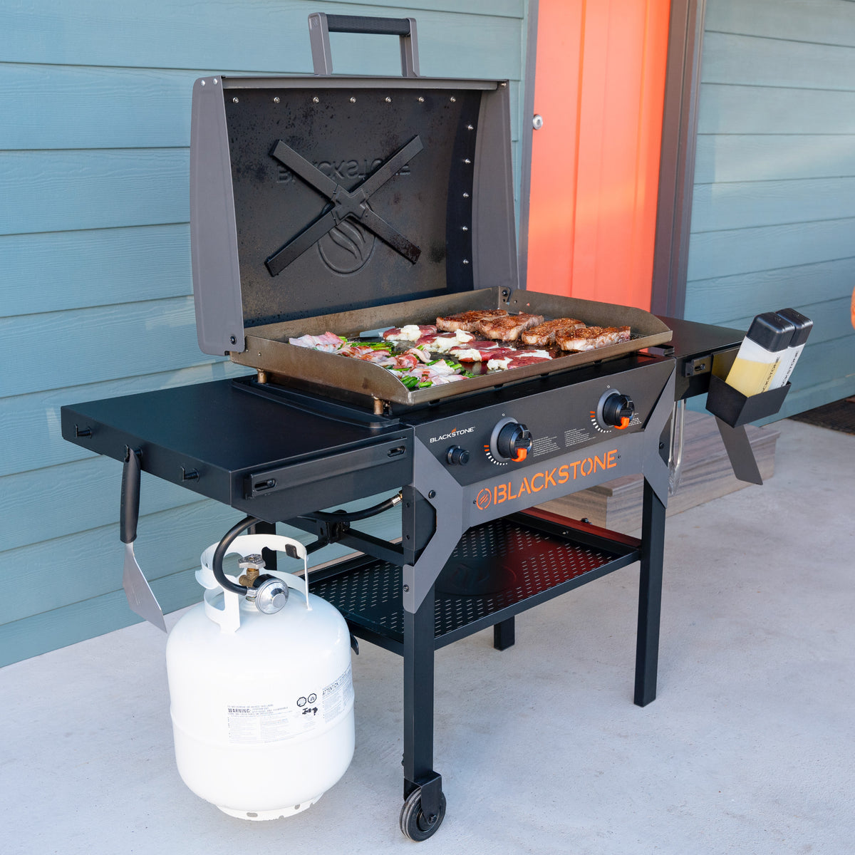 Plancha de Gas 28" con Tapa